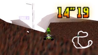 Mario Kart 64  Choco Mountain SC 3lap 1419 NTSC [upl. by Boycey279]