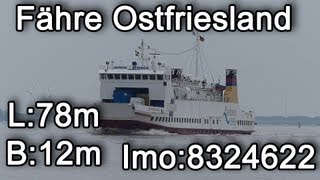 Borkum Fähre Ostfriesland [upl. by Ynneg881]