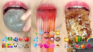 asmr 10 MINUTES SATISYING EMOJI FOOD COMPILATION 10분 이모티콘 순서대로 먹기 eating sounds [upl. by Gwenn755]