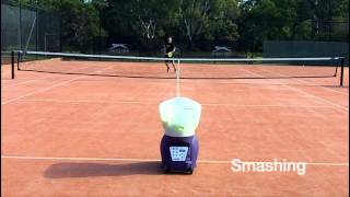 Spinfire Pro 2 Tennis Ball Machine  On Court [upl. by Suilienroc]