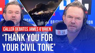 James OBriens lengthy Israel debate ends with LBC caller disagreeing intelligently  LBC [upl. by Saberio]