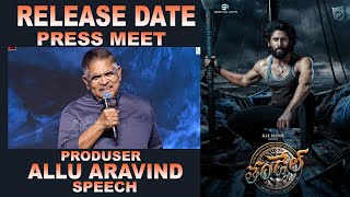 Producer Allu Aravind Speech  Thandel Release Date Press Meet  Naga Chaitanya  Sai Pallavi [upl. by Ordep7]