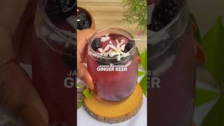 Jasmine Blackberry Ginger Beer drink flowers beer ginger recipe easy food shortsfeed shorts [upl. by Esyle483]