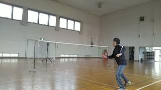 サクライ貿易（SAKURAI）CALFLEX（カルフレックス）CT015BK Badminton practice 11 [upl. by Aihseyk]