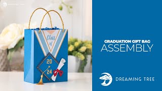 SVG File  Graduation Gift Bag  Assembly Tutorial [upl. by Neellek]