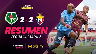 Mushuc Runa 2  2 El Nacional Resumen Fecha 14  2da Etapa  LigaPro Ecuabet [upl. by Eliak]