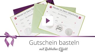 DIY Gutschein basteln als Rubbellos  DANATO [upl. by Voss70]