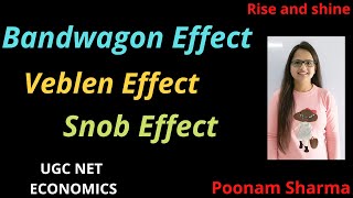 Bandwagon Effect Snob Effect amp Veblen Effect  UGC NETJRF ECONOMICS [upl. by Elyag]