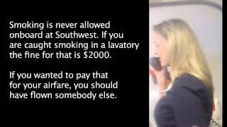 Hilarious Southwest Airline Safety Presentation Open Captions [upl. by Conti]