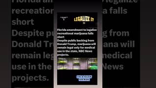 Florida amendment to legalize recreational marijuana falls short donaldtrump trump maga usa [upl. by Hallagan]