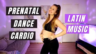 Dance Cardio For Pregnancy  Prenatal Latin Workout  1st 2nd amp 3rd Trimester [upl. by Aicena]