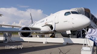 EBACE TV Check Out the New ACJ TwoTwenty Business Jet [upl. by Ramedlab]