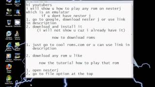 how to play a rom on nesterj emulator [upl. by Hildagard]