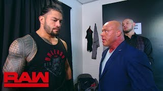 Roman Reigns leaves the building Raw July 30 2018 [upl. by Maker]