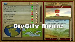 CIVCITY ROME CONSTANINOPLE HARD MILITARY MISSION Full HD [upl. by Tartaglia]