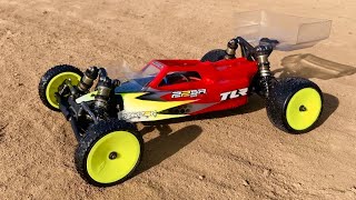 TLR Losi 22 SR 50 2wd Race Buggy  First Run In Loose Loamy Dirt [upl. by Ydahs]