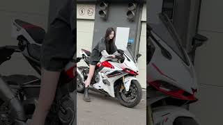 Come out and ride your bike ladiesrider shorts superbike viralvideo subscribe [upl. by Yi491]