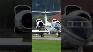 Swiss Alps Panorama Gulfstream G500 Landing in Bern [upl. by Esinrahc]