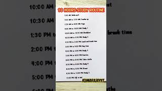 10Hour Study Timetable Study SMARTER NOT HARDER [upl. by Naryk]