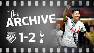 THE ARCHIVE  WATFORD 12 SPURS  Heungmin Sons dramatic last minute winner at Vicarage Road [upl. by Eycal]