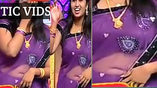 Serial actress navel  best ever navel show  deep and chubby navel in reality show [upl. by Aenitsirhc971]