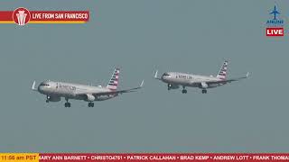 DOUBLE LANDINGS on the 28s at SFO [upl. by Okikuy277]