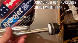 How To Change Heating Element Electric Hot Water Tank [upl. by Lena880]