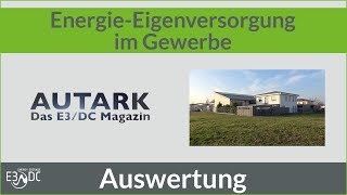 EnergieEigenversorgung im Gewerbe 2  Die Auswertung [upl. by Attiuqahs203]