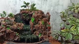 How to make diorama mini waterfall dioramas [upl. by Yelra]