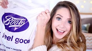 Huge Boots Haul  Zoella [upl. by Gun]