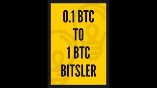 01 BTC to 1 BTC  Bitsler Strategy 2017 [upl. by Asha858]