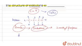 The structure of isobutane is   9  Organic Chemistry  CHEMISTRY  PEARSON IIT JEE FO [upl. by Bernadina]