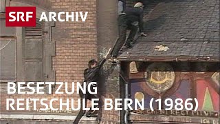 Reitschule Bern 1986  Geschichte vom Kulturraum Reitschule IKUR  SRF Archiv [upl. by Dav]