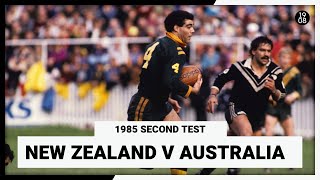 New Zealand v Australia  1985 Second Test  Full Match Replay  NRL Throwback [upl. by Quartas]