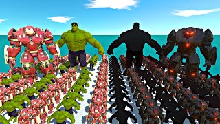 Hulk Team  Hulkbuster Team vs Shadow Itself  Animal Revolt Battle Simulator [upl. by Uel]