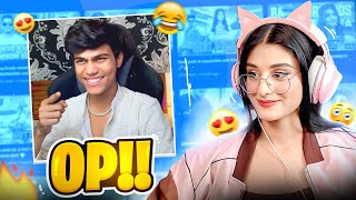 Payal reacts on adarshuc 😎 FUNNY Omegle reaction 🤣🥰 [upl. by Laeira]