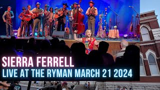 Sierra Ferrell Live at The Ryman Nashville TN March 21 2024 [upl. by Emily647]