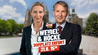 Finale Weidel amp Höcke LIVE aus Erfurt  AfD Thüringen [upl. by Jana]