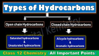 Hydrocarbons Chemistry Definition Types and Examples  Types of Hydrocarbons Chemistry Class 12 [upl. by Bois]