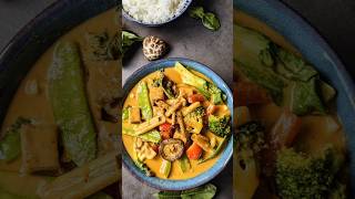 Quick amp Easy Vegan Panang Curry with Tofu Thai Recipeshorts youtubeshorts shortsfeed recipe [upl. by Jolie]