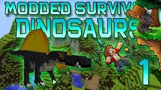 Minecraft Modded Dinosaur Survival Lets Play wMitch Ep 1  FOSSILS amp ARCHAEOLOGY [upl. by Omik]