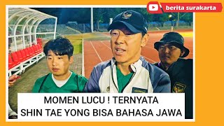 Kocaknya Shin Tae Yong Bisa Bahasa Jawa Saat Wawancara Jelang Timnas Indonesia U23 VS Turkmenistan [upl. by Nari]