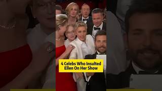 4 celebs who insulted Ellen on her show movie hollywod actor hollywood celebrity [upl. by Yentrac49]