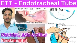 Endotracheal tube ETT  Purpose Indication Contraindication Types Size Laryngoscope Suction [upl. by Namyw511]