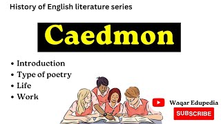 Caedmon Biography  Caedmon short biography in urduhindi  Caedmon’s hymn  Anglo saxon poetry [upl. by Sterne588]