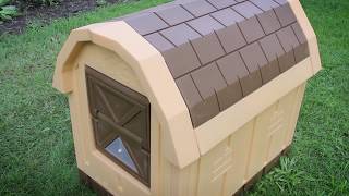 ASL Solutions  Dog Palace Insulated Doghouse Product Features [upl. by Yreved]