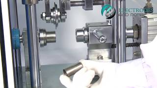 Cylindrical Cell Grooving Machine Lithium Ion Battery Operational Video [upl. by Gemoets]