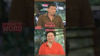 THROWBACK DU30 vs MIRIAM DEFENSOR [upl. by Ahsenev]