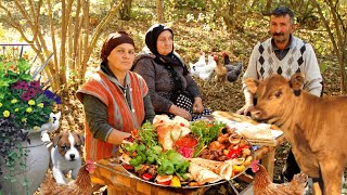 Azərbaycan Mətbəxi Sacda Qazan Kotleti Country Life Vlog Outdoor Cooking [upl. by Mazel421]