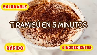 El postre mas Facil y Rapido Tiramisu con solo 4 INGREDIENTES [upl. by Jorgenson]